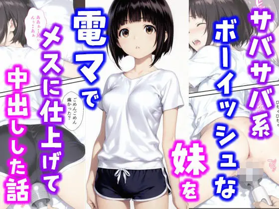 【実妹】サバサバ系ボーイッシュな妹を電マでメスに仕上げて中出しした話 (種付け彦)