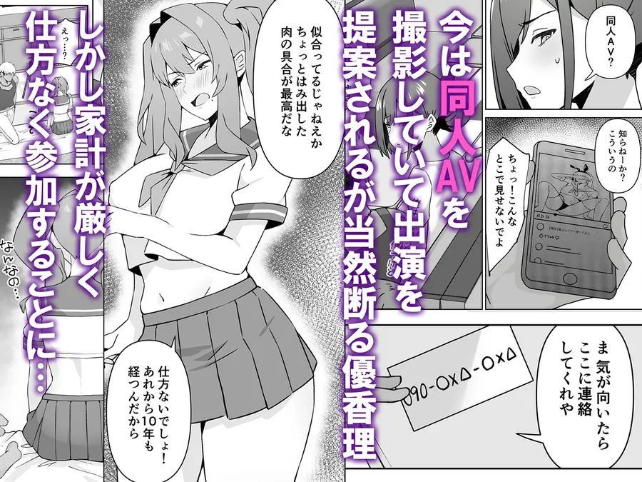 【無料エロ漫画・同人】元コスプレイヤー人妻ゆかり（32）生活費を稼ぐため夫に内緒で同人AVデビュー-2枚目