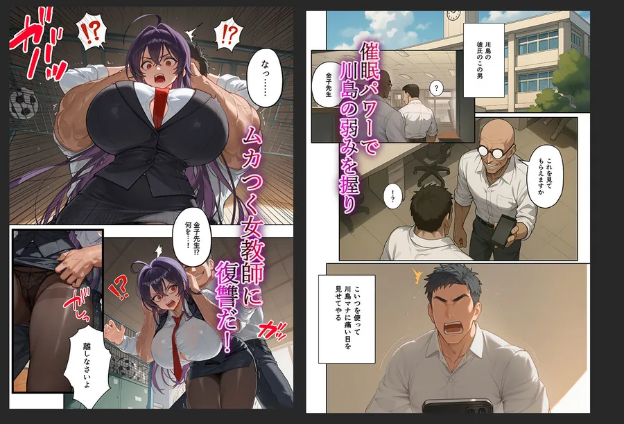 【無料エロ漫画・同人】ムカつく女教師を強●妊娠！催◯リベンジ！＃2-4枚目