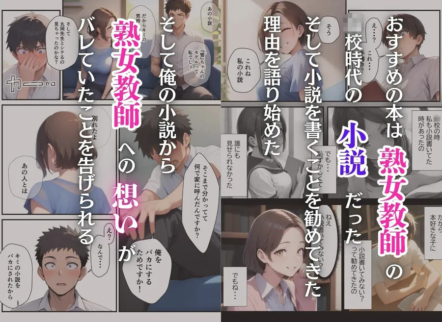 【無料エロ漫画・同人】憧れのむちむち熟女教師と特別課外セックスで童貞卒業-6枚目