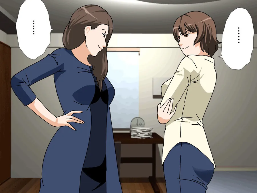 【無料エロ漫画・同人】杜戸先生と苫田ママをレズらせて3Pしてみた夜-と…その後の話-4枚目