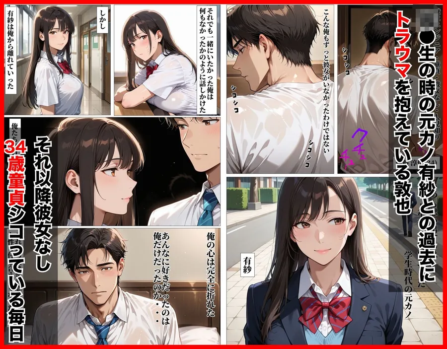 【無料エロ漫画・同人】人妻になった巨乳元カノで童貞卒業した話-1枚目