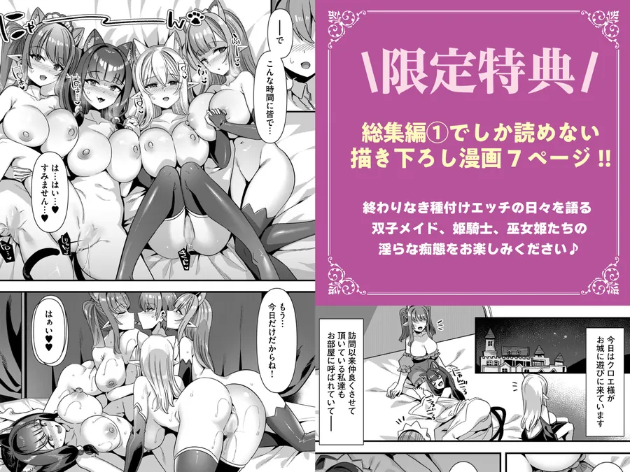 【無料エロ漫画・同人】男が産まれない異世界へ召喚された俺がヒロインを充てがわれて子作りエッチ 総集編1-1枚目