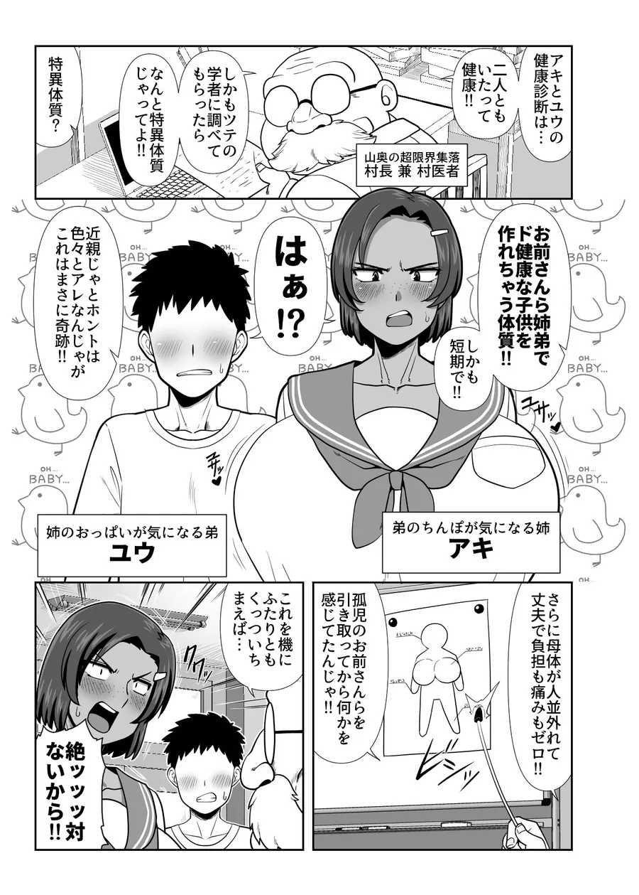 【無料エロ漫画・同人】仲の悪い姉と弟が発情したサルみたいに交尾しまくる本。-1枚目