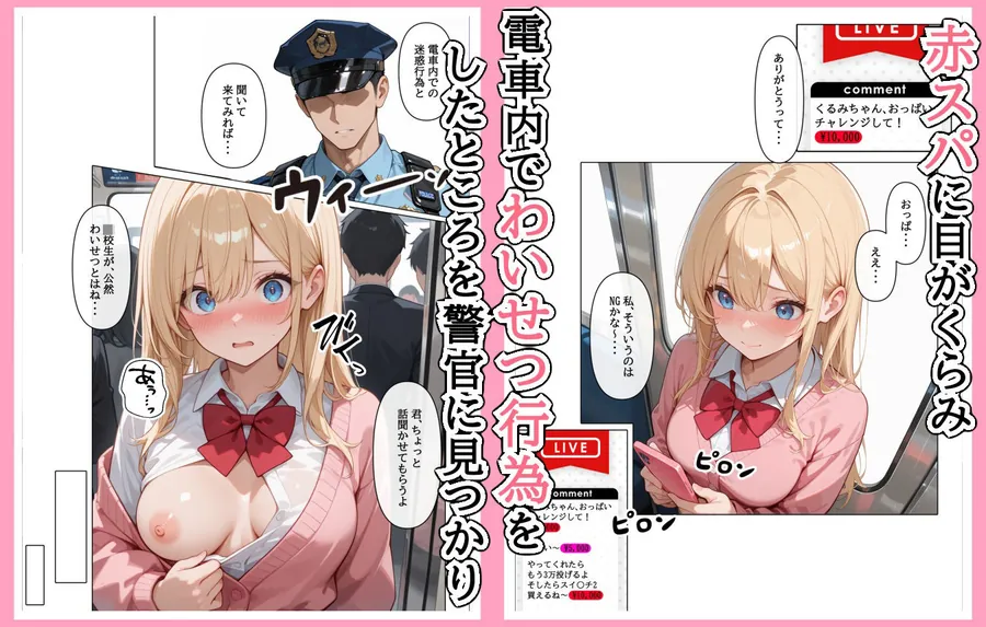 【無料エロ漫画・同人】迷惑配信者を、捕まえた！「迷惑配信者への’指導’（性行為）がネット配信！？」-2枚目