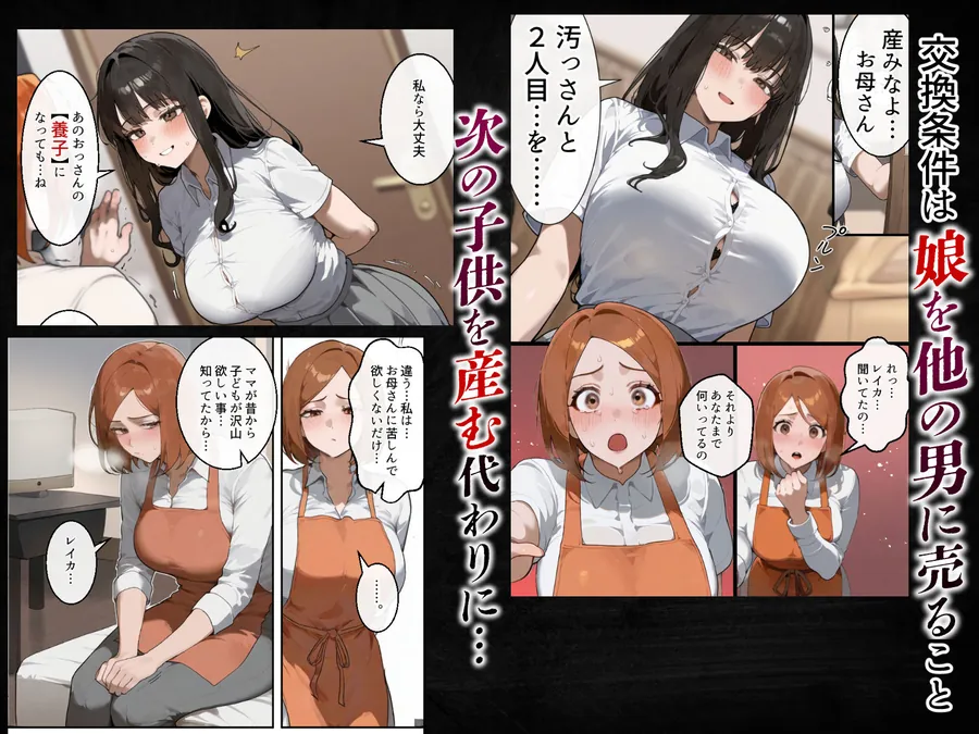 【無料エロ漫画・同人】私のお母さんを母乳搾って孕ませてあげて/37歳人妻子沢山家族への夢は娘友達の父に寝取られ目標9人産ませてくれる話-3枚目