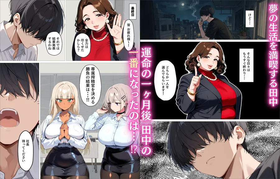 【無料エロ漫画・同人】新卒の黒ギャルとダウナーギャルが「2人で」搾精してくれる話-10枚目