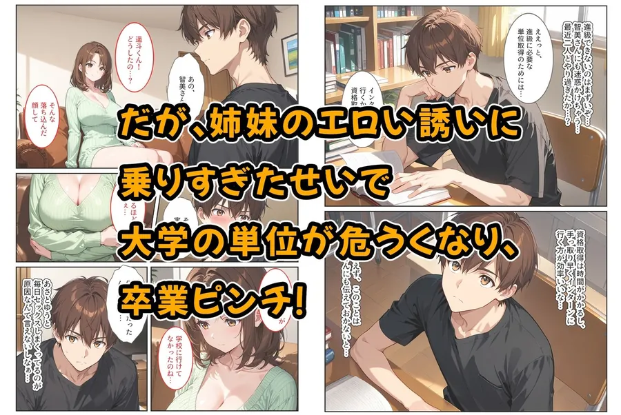 【無料エロ漫画・同人】養子になったら爆乳義母と双子義妹に誘惑されて中出しセックスしています！〜母娘ハーレム編〜-2枚目