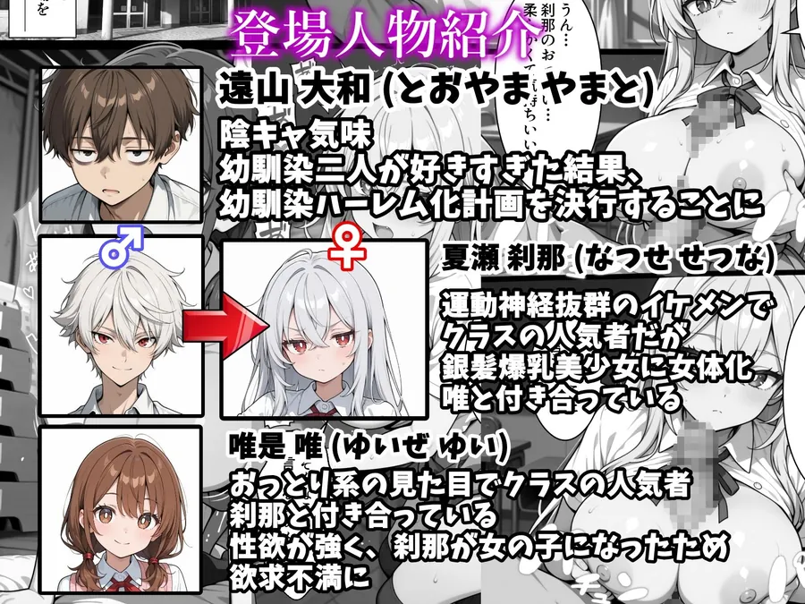 【無料エロ漫画・同人】幼馴染をTSさせたので彼女共々堕とす話-6枚目