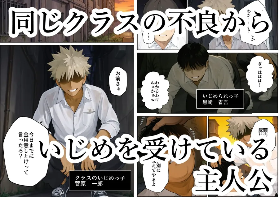 【無料エロ漫画・同人】簒奪-いじめられっ子の僕が、いじめっ子の彼女寝とって復讐した話--1枚目