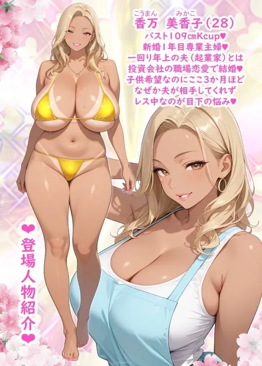 【無料エロ漫画・同人】爆乳人妻ギャルのイケイケKカップBODYにねっとり種付け寝取りマッサージ-2枚目