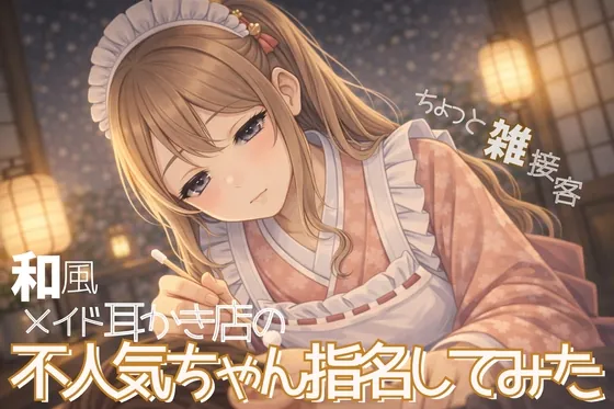 【雑接客】和風メイド耳かき店の不人気ちゃん指名してみた【耳かきASMR】(甘月亭。) | RJ01579820