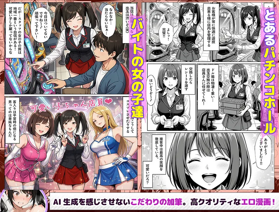 【無料エロ漫画・同人】パチンコ店長の俺。女子スタッフのシコい足で毎日脳汁出してたらイチャラブSEXする事になった！〜ただし時々殴られる〜-3枚目