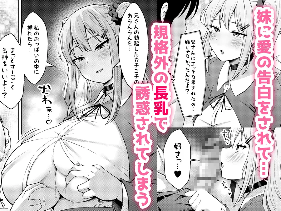 【無料エロ漫画・同人】兄ラブ高湿度長乳妹に迫られて孕ませちゃう話-3枚目