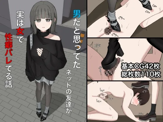 男だと思ってたネットの友達が実は女で性癖バレてる話(顔印象零) | RJ01591522