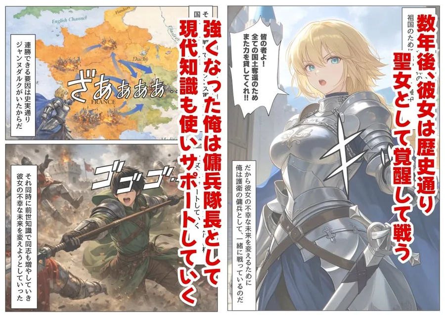 【無料エロ漫画・同人】ジャンヌダル●の幼馴染に転生した俺は、彼女の悲惨な歴史を変える！！-2枚目