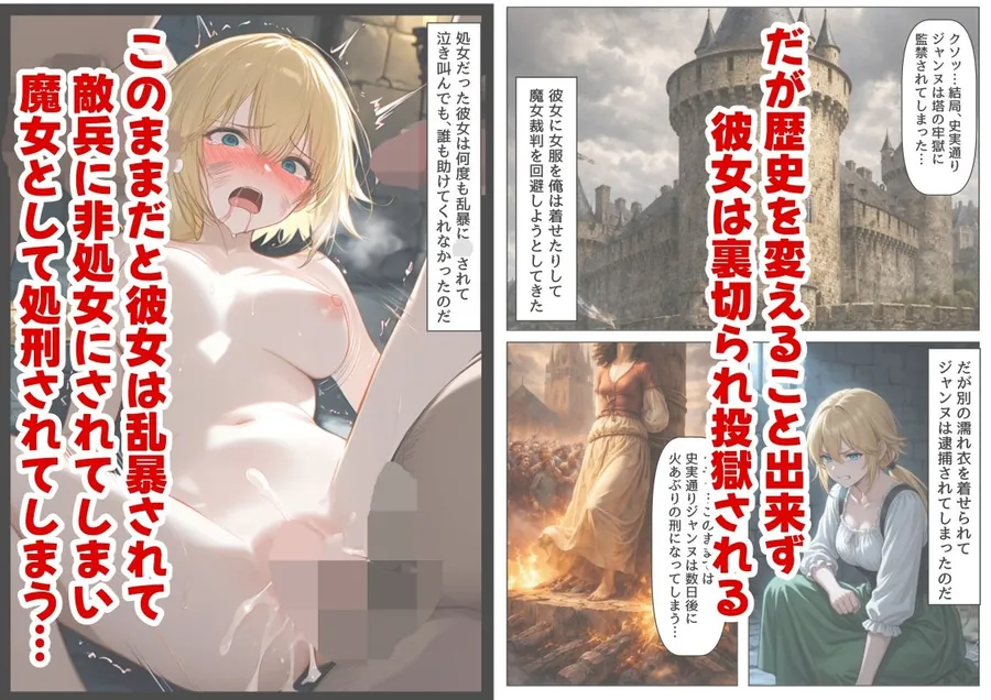 【無料エロ漫画・同人】ジャンヌダル●の幼馴染に転生した俺は、彼女の悲惨な歴史を変える！！-3枚目