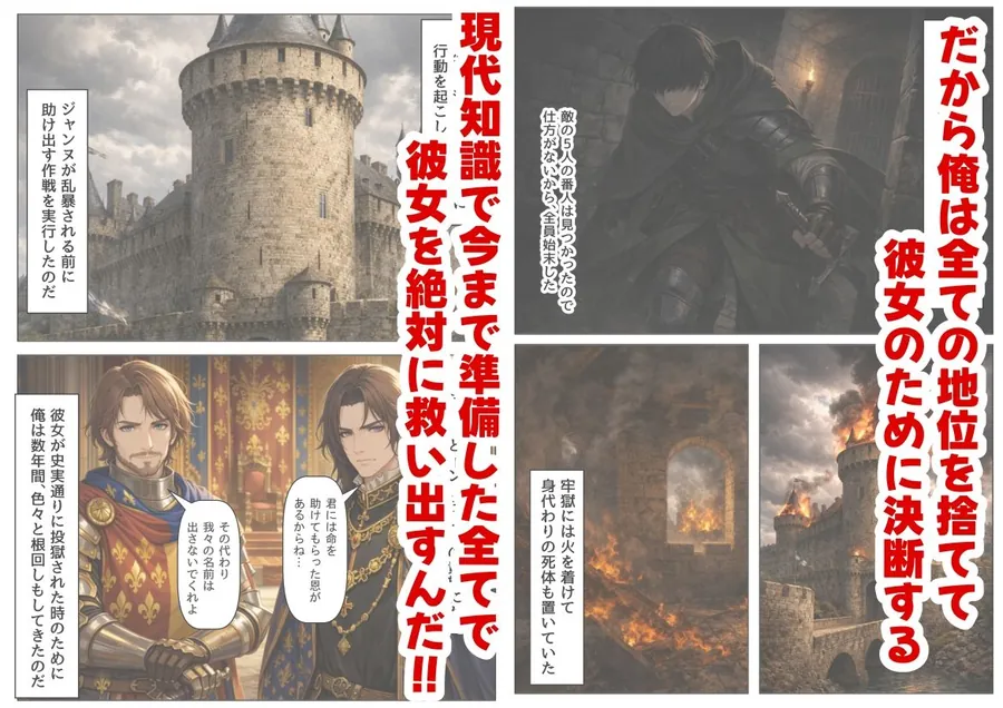 【無料エロ漫画・同人】ジャンヌダル●の幼馴染に転生した俺は、彼女の悲惨な歴史を変える！！-4枚目