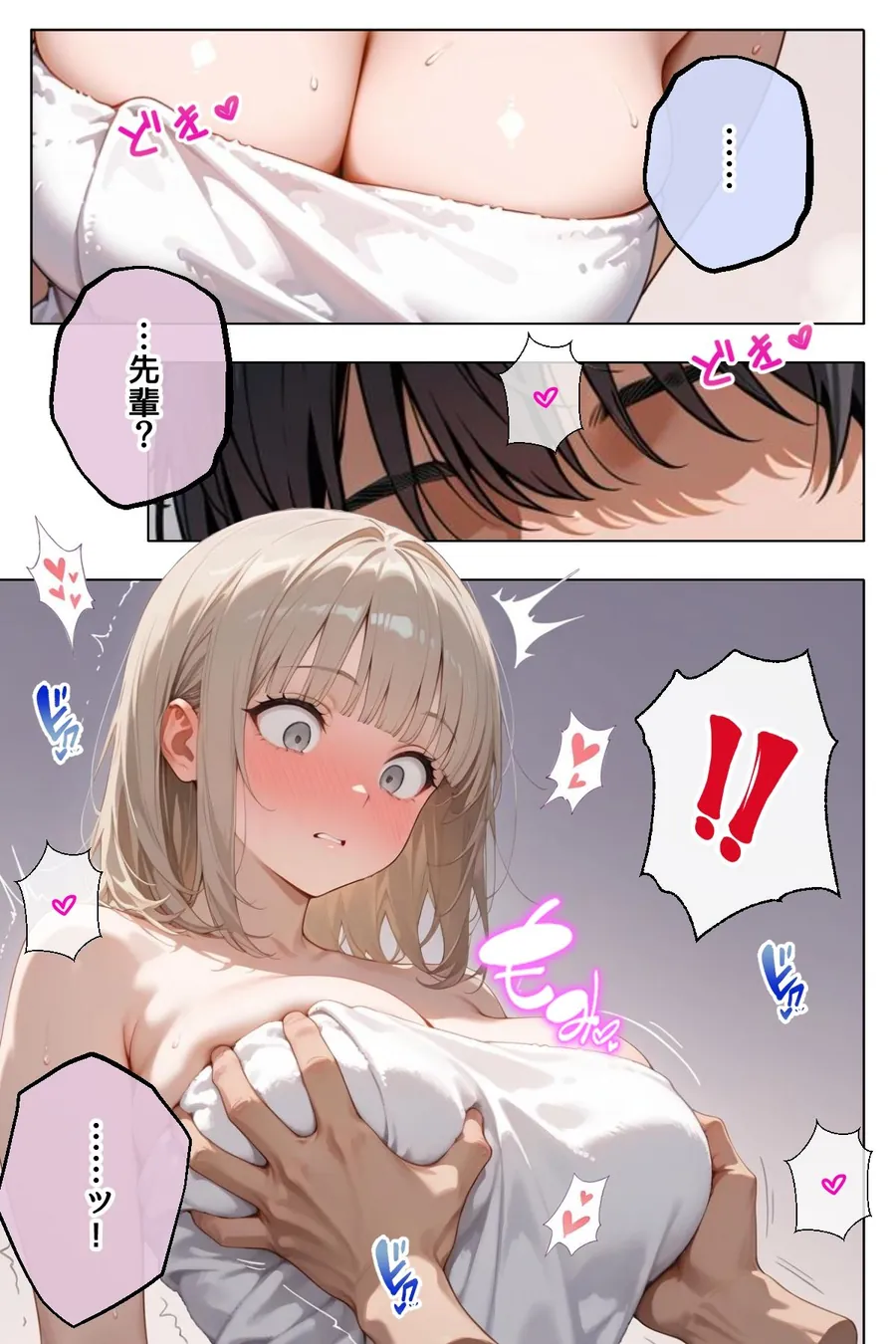 【無料エロ漫画・同人】笑顔が可愛い巨乳の後輩彼女と、めちゃくちゃS◯Xする-7枚目