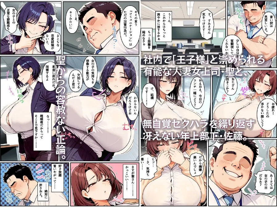 【無料エロ漫画・同人】クールな王子様系人妻女上司に媚薬で危険日中出し。孕ませて母親にする-1枚目