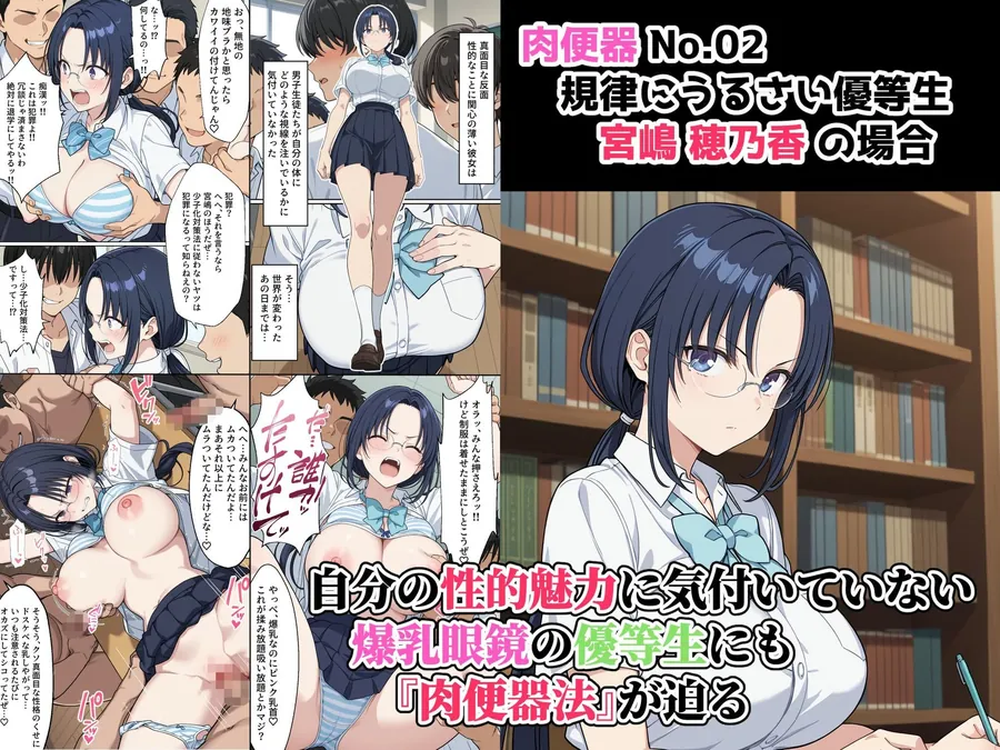 【無料エロ漫画・同人】肉便器法の成立した世界で〜校内の好きな美少女を選んで肉便器にできる世界〜-3枚目