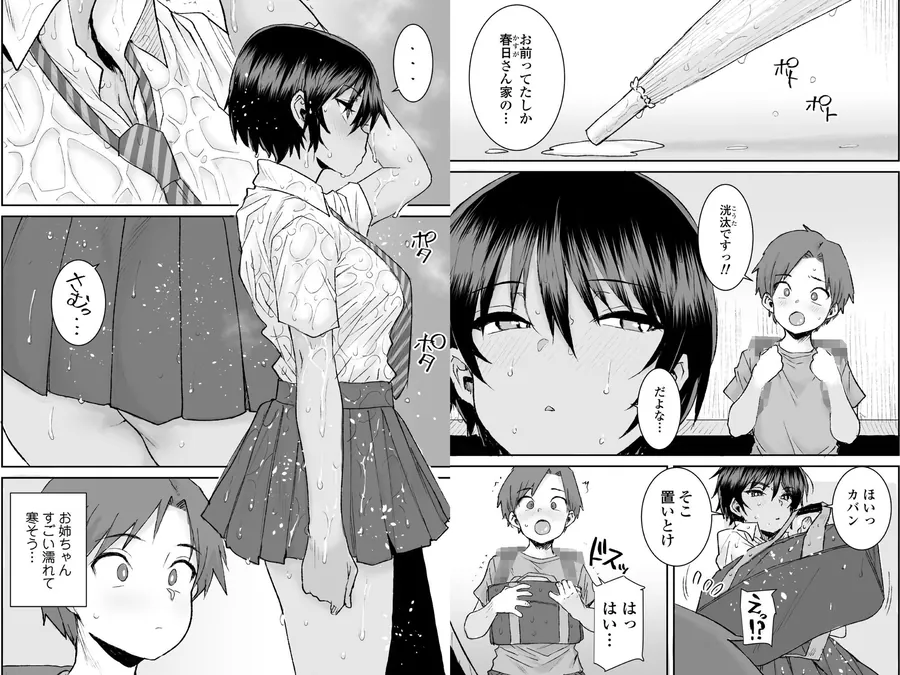 【無料エロ漫画・同人】無口で気の強いボーイッシュなお姉ちゃんで僕は童貞を卒業しました-4枚目