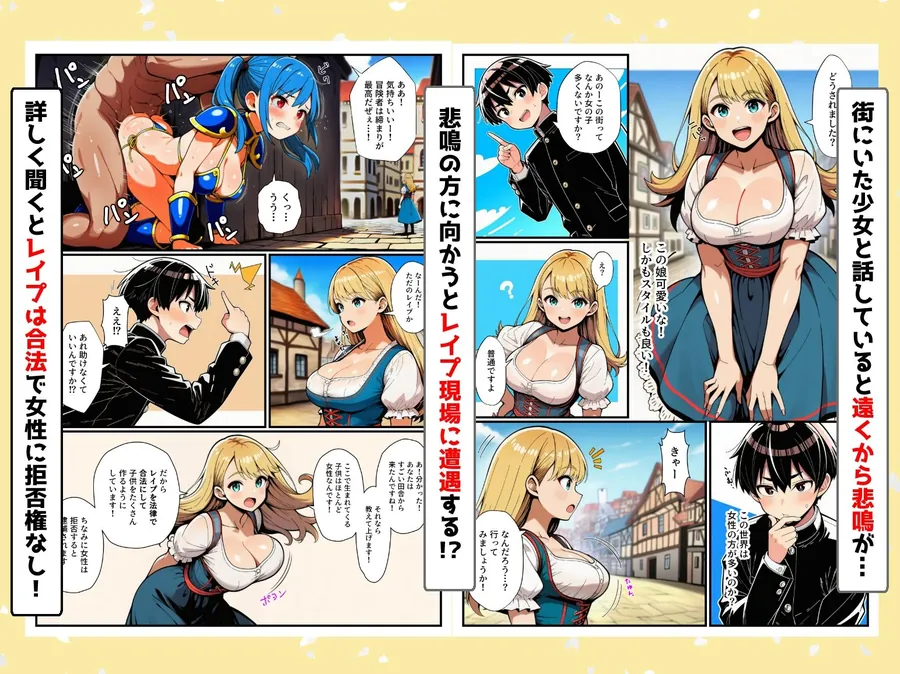 【無料エロ漫画・同人】異世界は不同意性交が合法だった件-1枚目