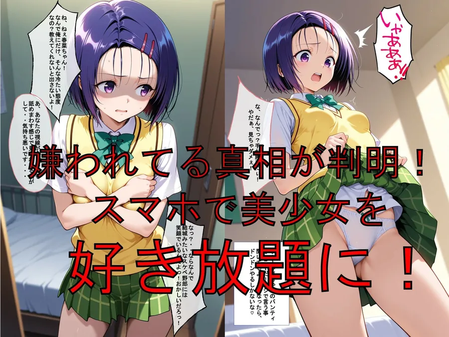 【無料エロ漫画・同人】推しキャラ召喚した俺！容姿端麗な美少女を犯しつくす！ 〜西連〇  春菜〜ver-1枚目