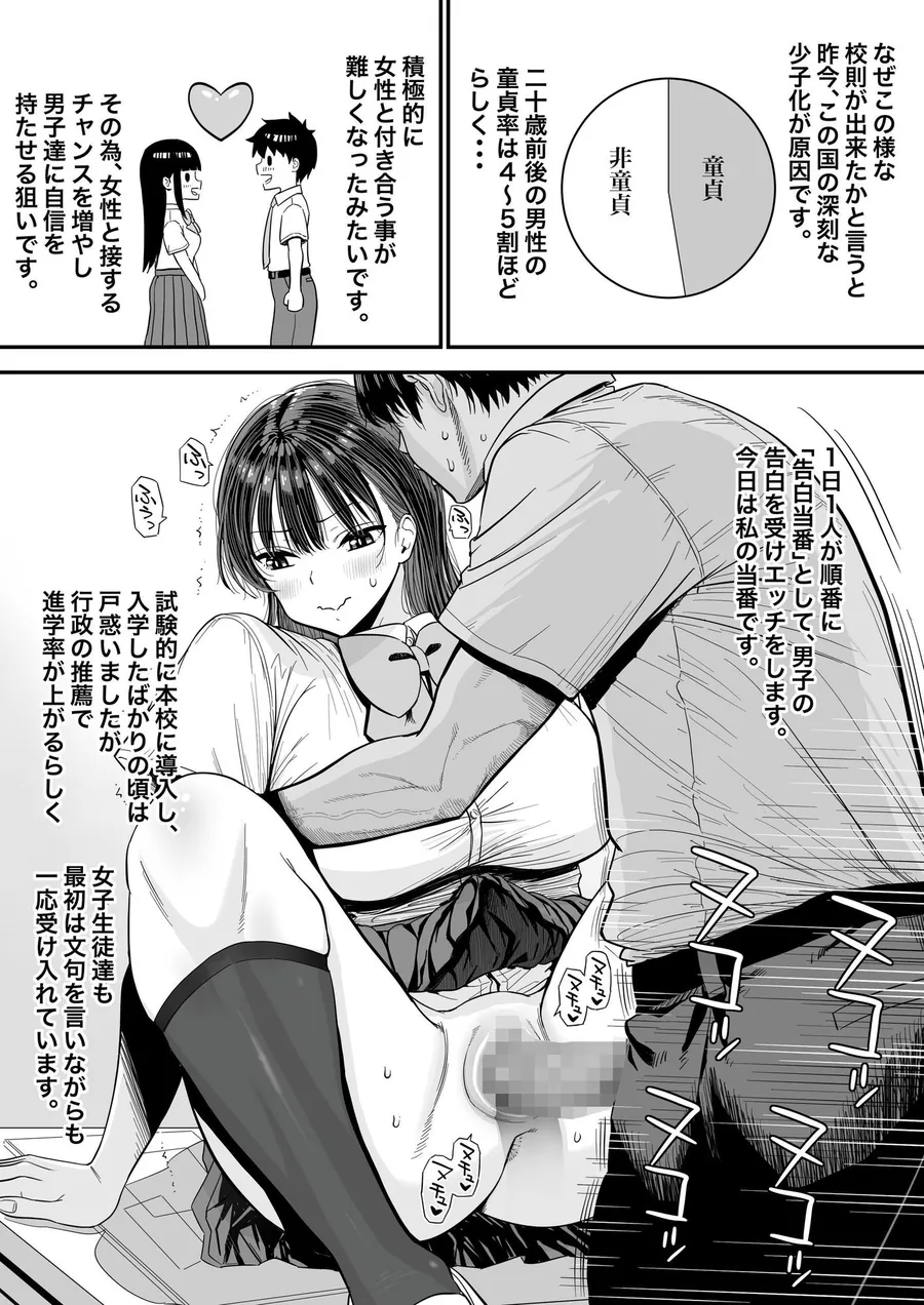 【無料エロ漫画・同人】告白当番-2枚目