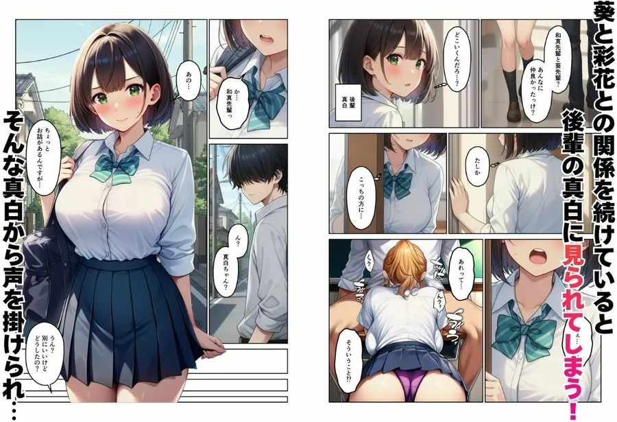 【無料エロ漫画・同人】デカチンで学園ハーレムになった話-8枚目